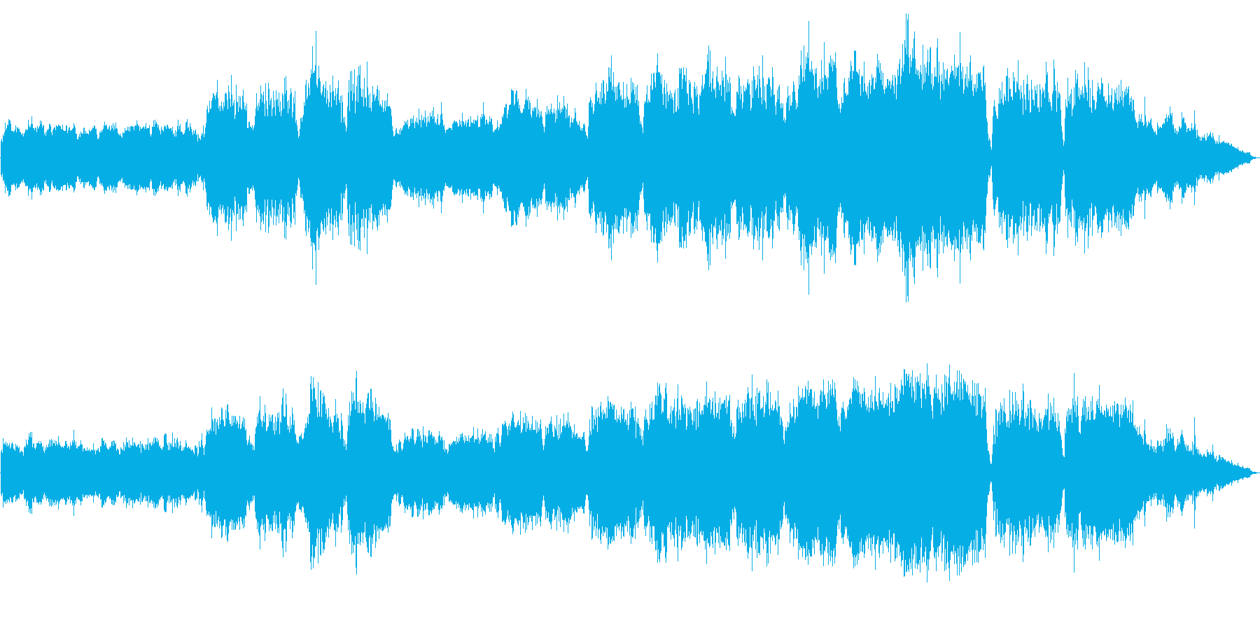 コーラスとパイプオルガンが印象的な曲の再生済みの波形