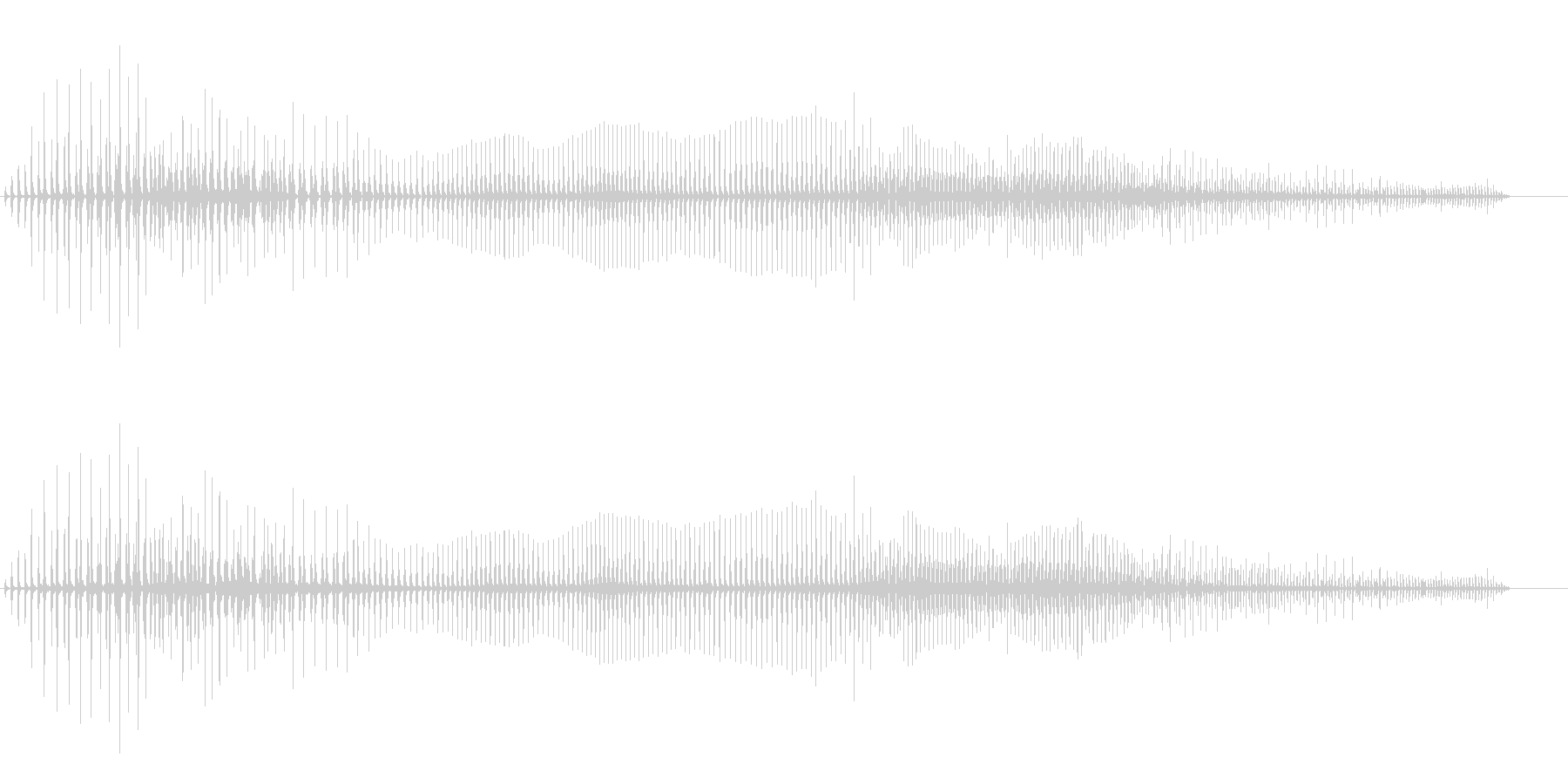 汚めなオナラの音の未再生の波形