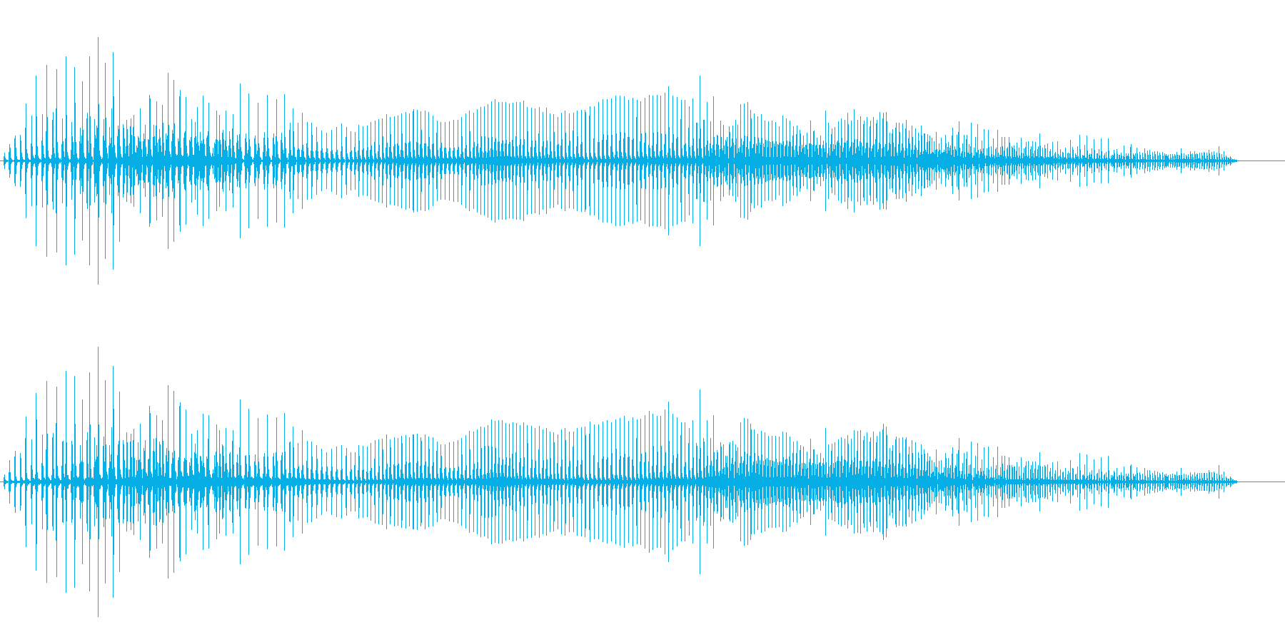 汚めなオナラの音の再生済みの波形
