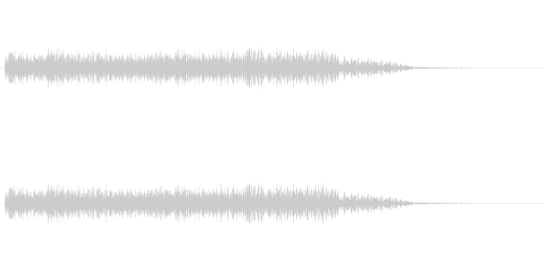 火炎放射機のような音の未再生の波形
