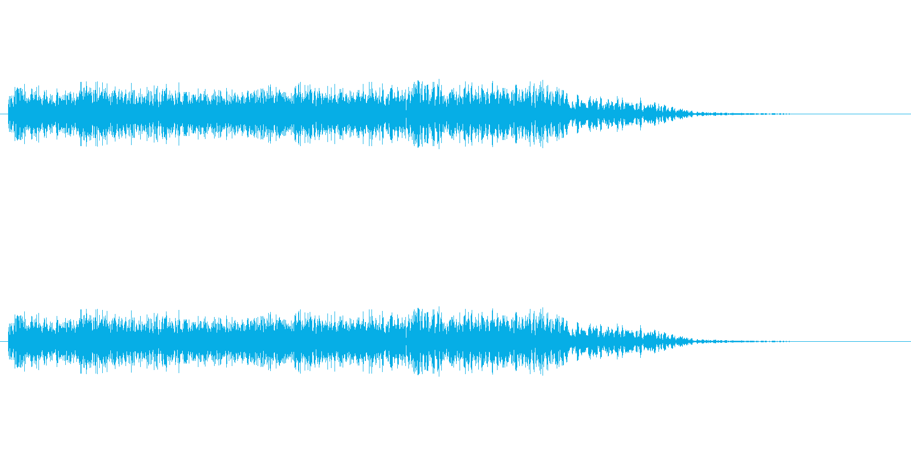 火炎放射機のような音の再生済みの波形