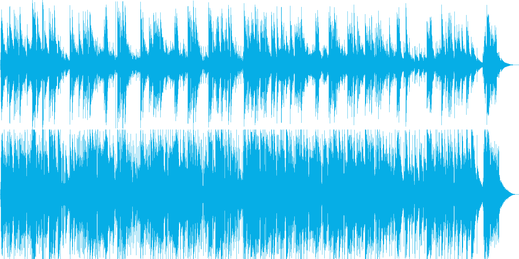 安らぐイージーリスニング曲の再生済みの波形