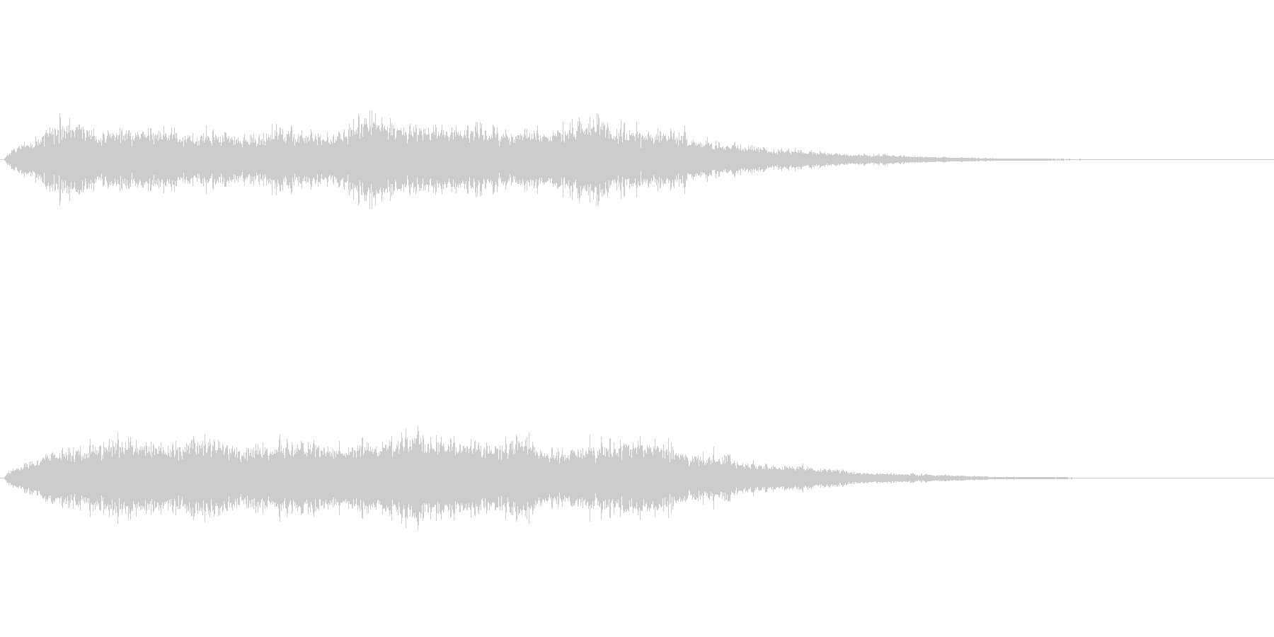光に包まれたような神秘的な音ですの未再生の波形