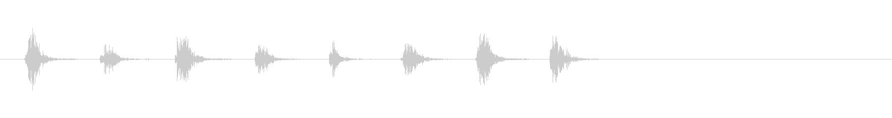 ギターのブラッシング音ですの未再生の波形