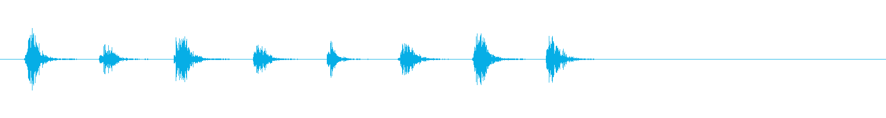 ギターのブラッシング音ですの再生済みの波形