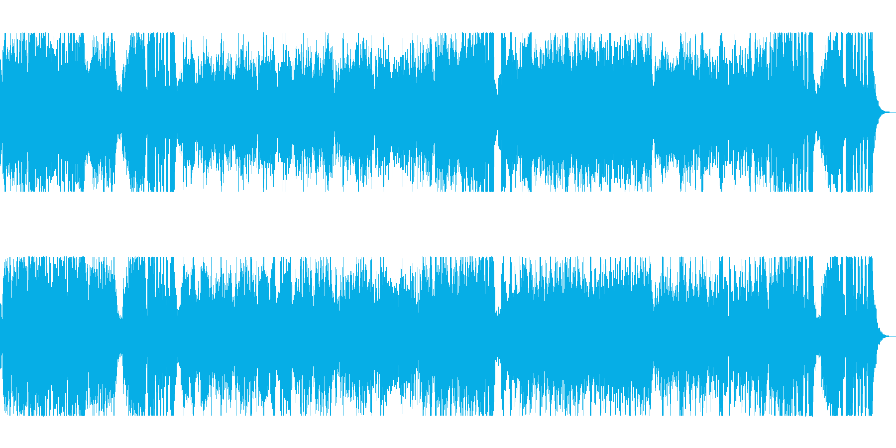 RPGのOPのような壮大な感じの曲の再生済みの波形
