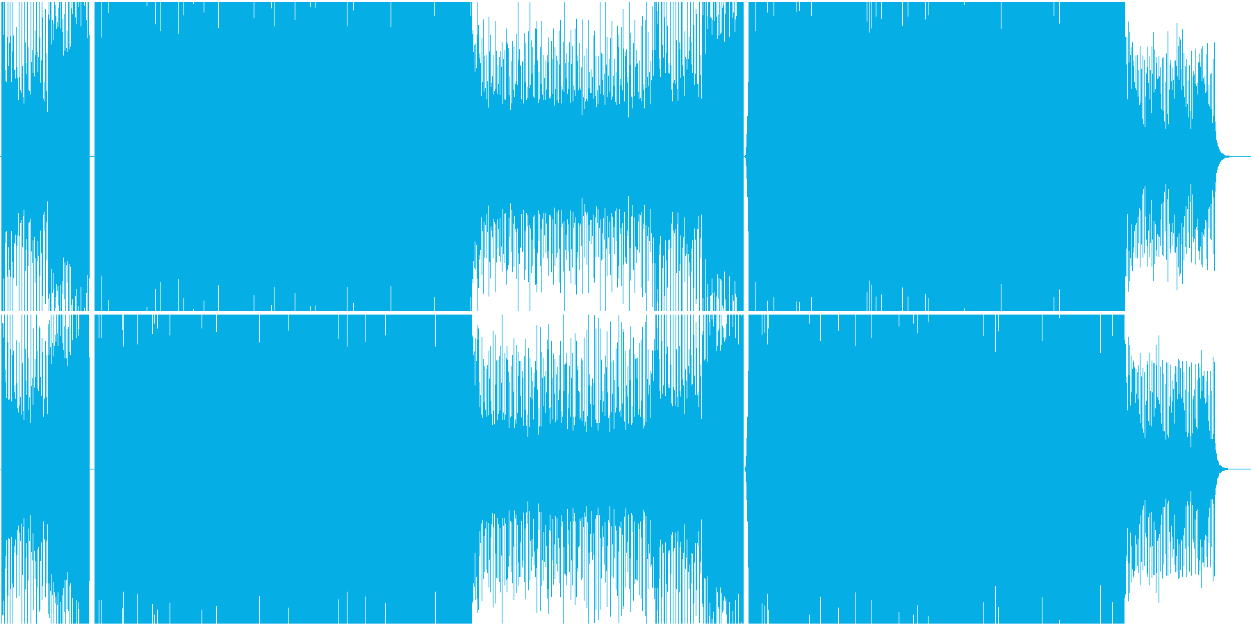明日へのEDMの再生済みの波形