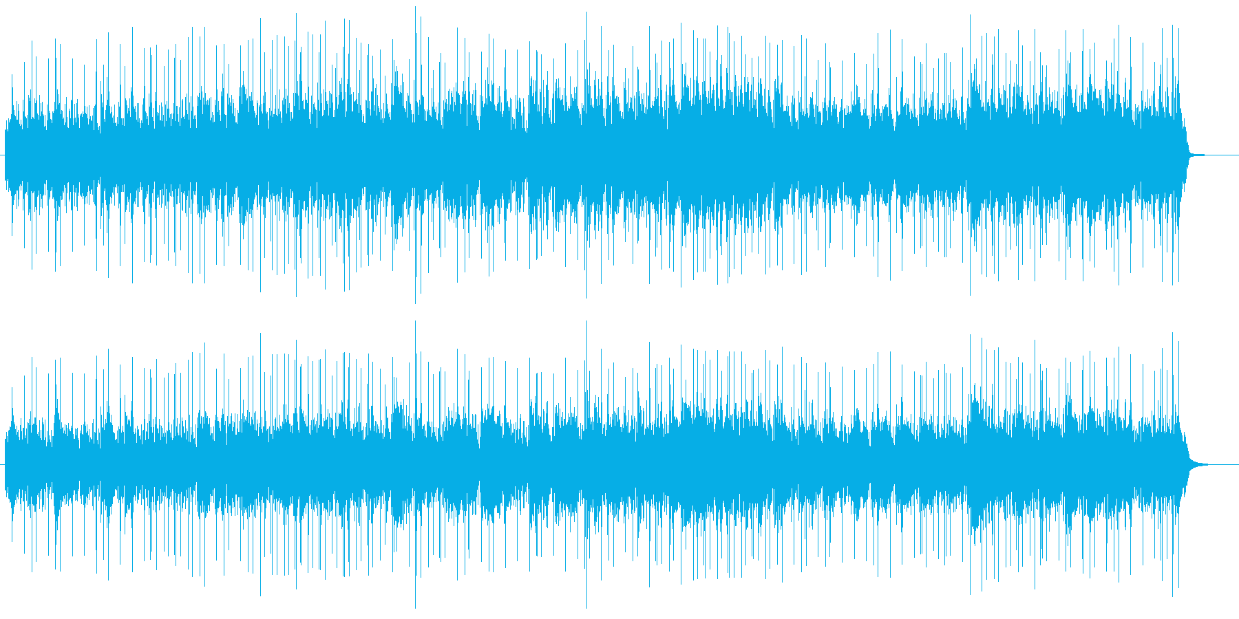 寒い冬をイメージした曲の再生済みの波形