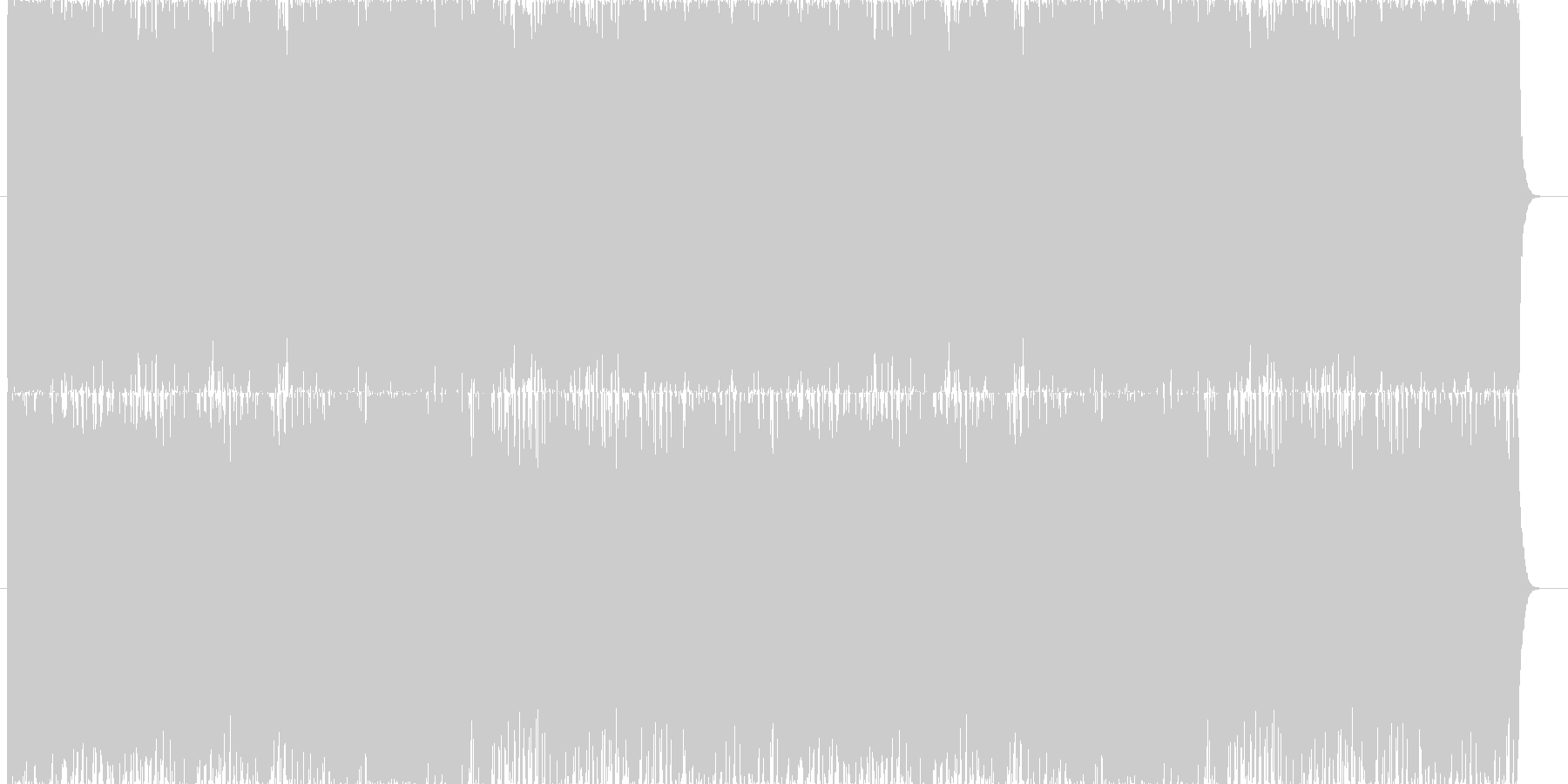 派手なオーケストラのバトル曲の未再生の波形