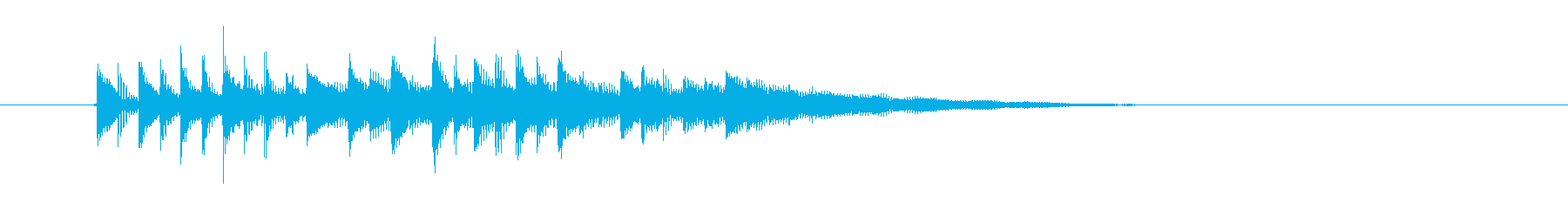 宇宙空間をふわふわと漂うようなシンセ曲の再生済みの波形