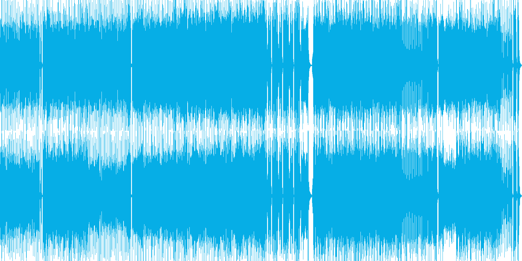 高音質♪ロックアップループ曲の再生済みの波形