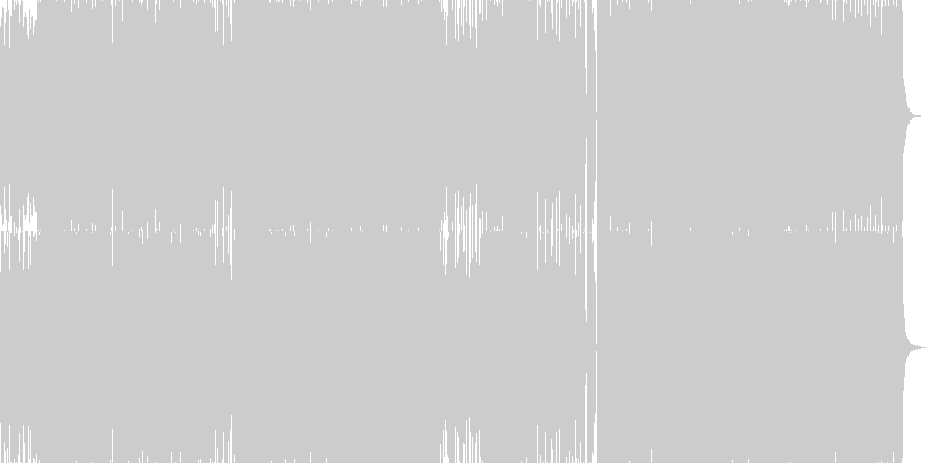 音ゲーなどのアップテンポ&ノリノリな雰…の未再生の波形