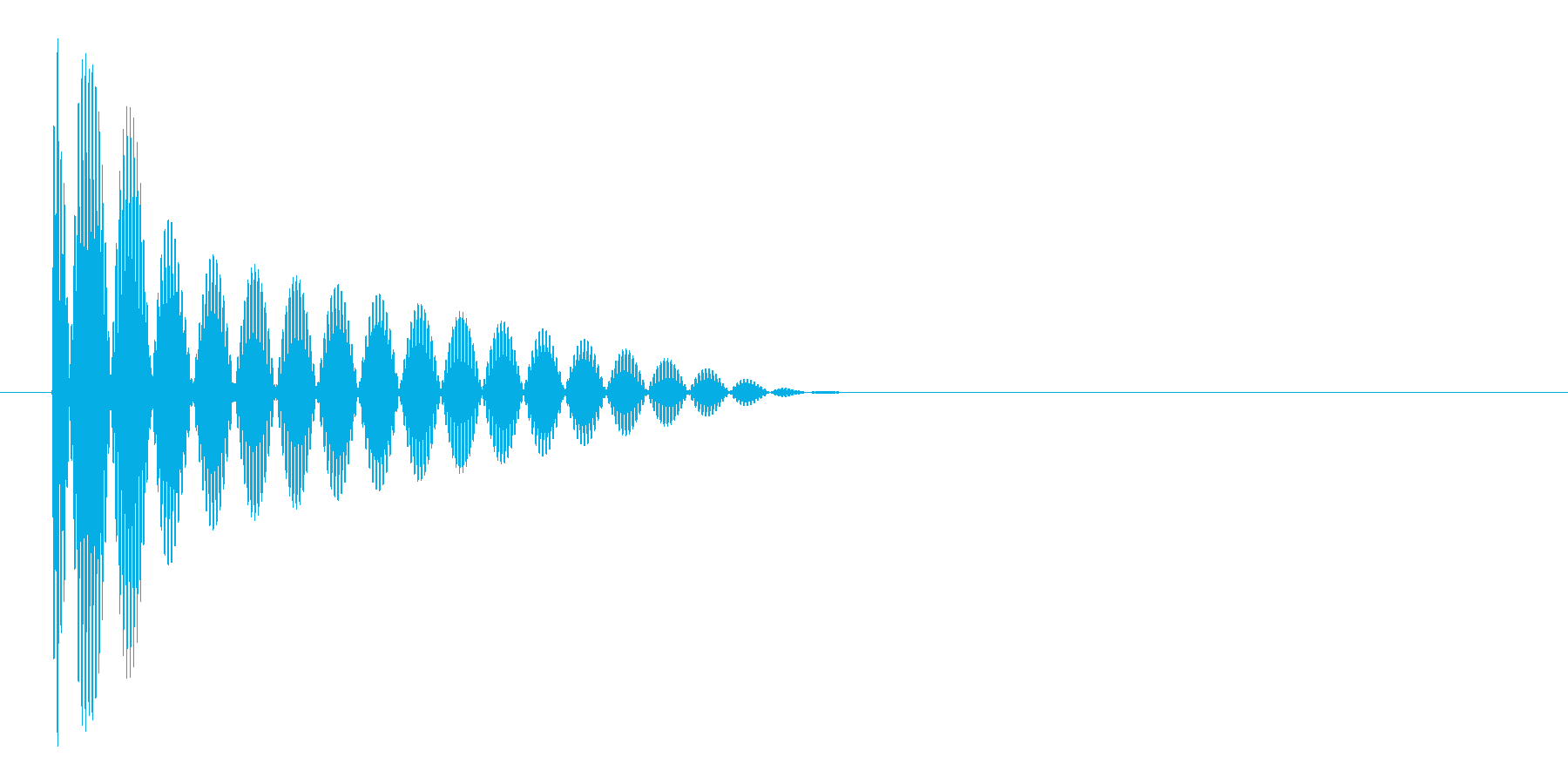 ブー(ビープ音)の再生済みの波形
