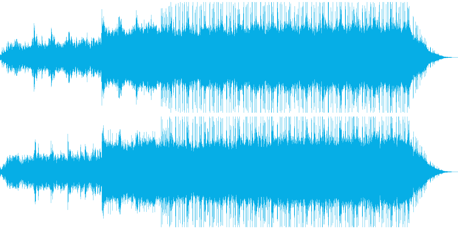 ラウンジ向きのゆったりしたピアノBGMの再生済みの波形