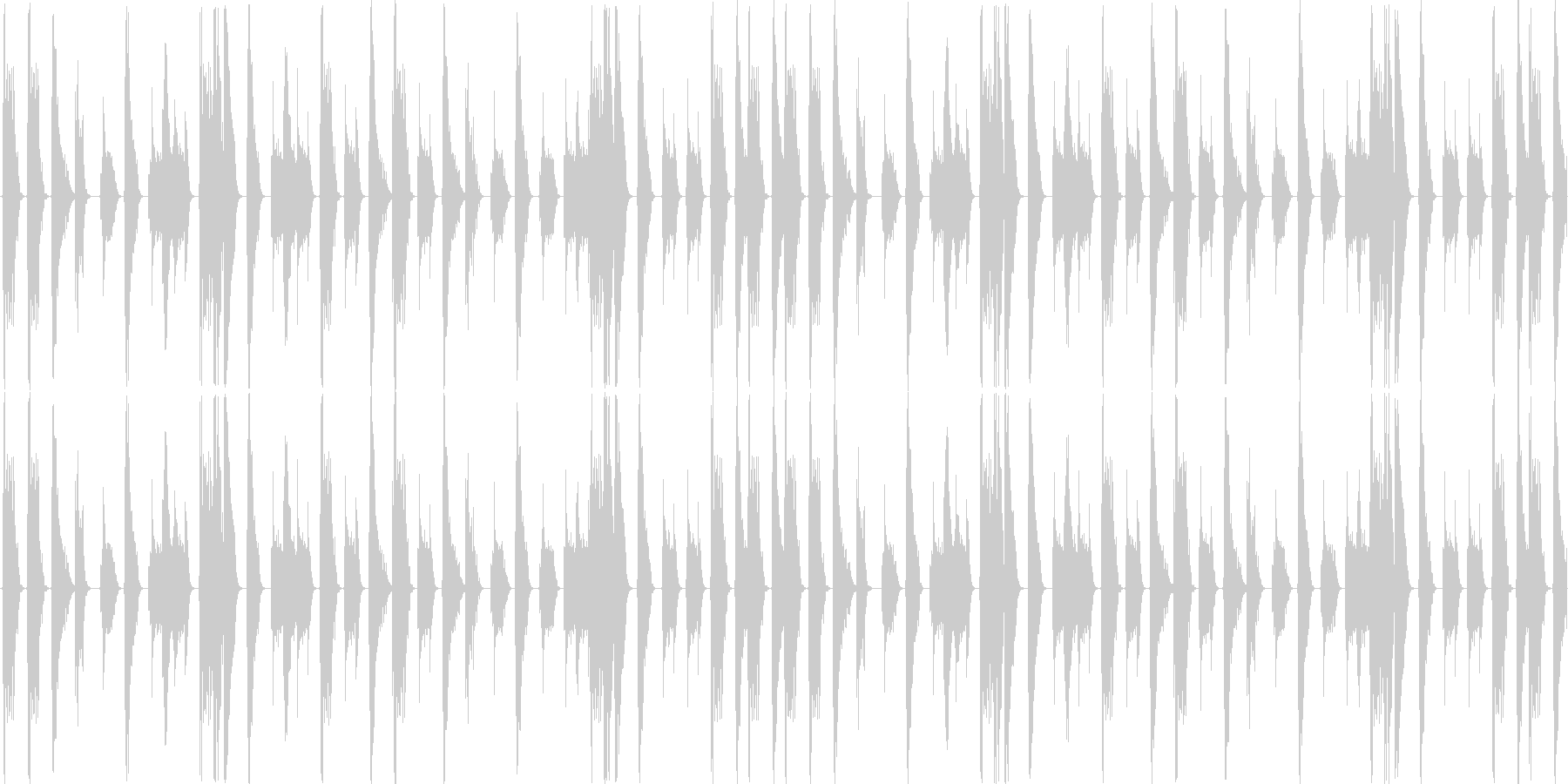 ドラムンベースを基本にした楽曲です。の未再生の波形