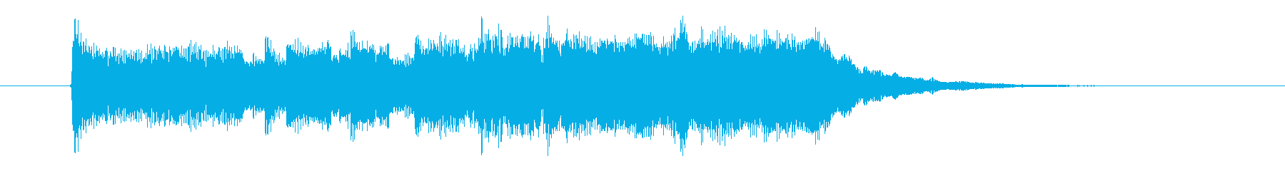 明るいポップスのジングル曲、サウンドロゴの再生済みの波形