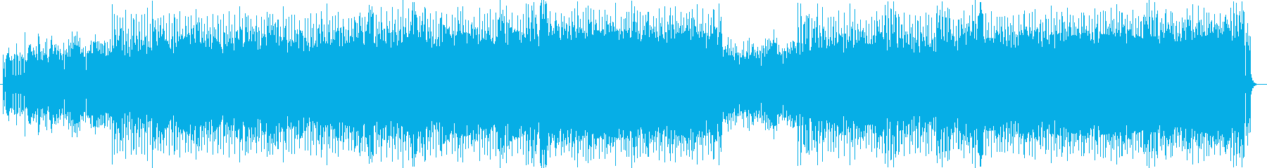 ポップでコミカルなシンセサイザーの曲の再生済みの波形