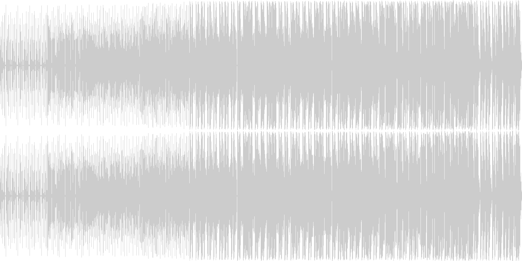 軽快な曲ですの未再生の波形