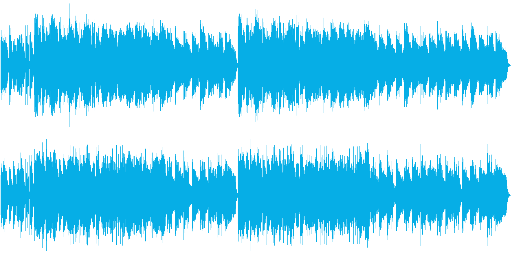 綺麗な風景に合う曲の再生済みの波形