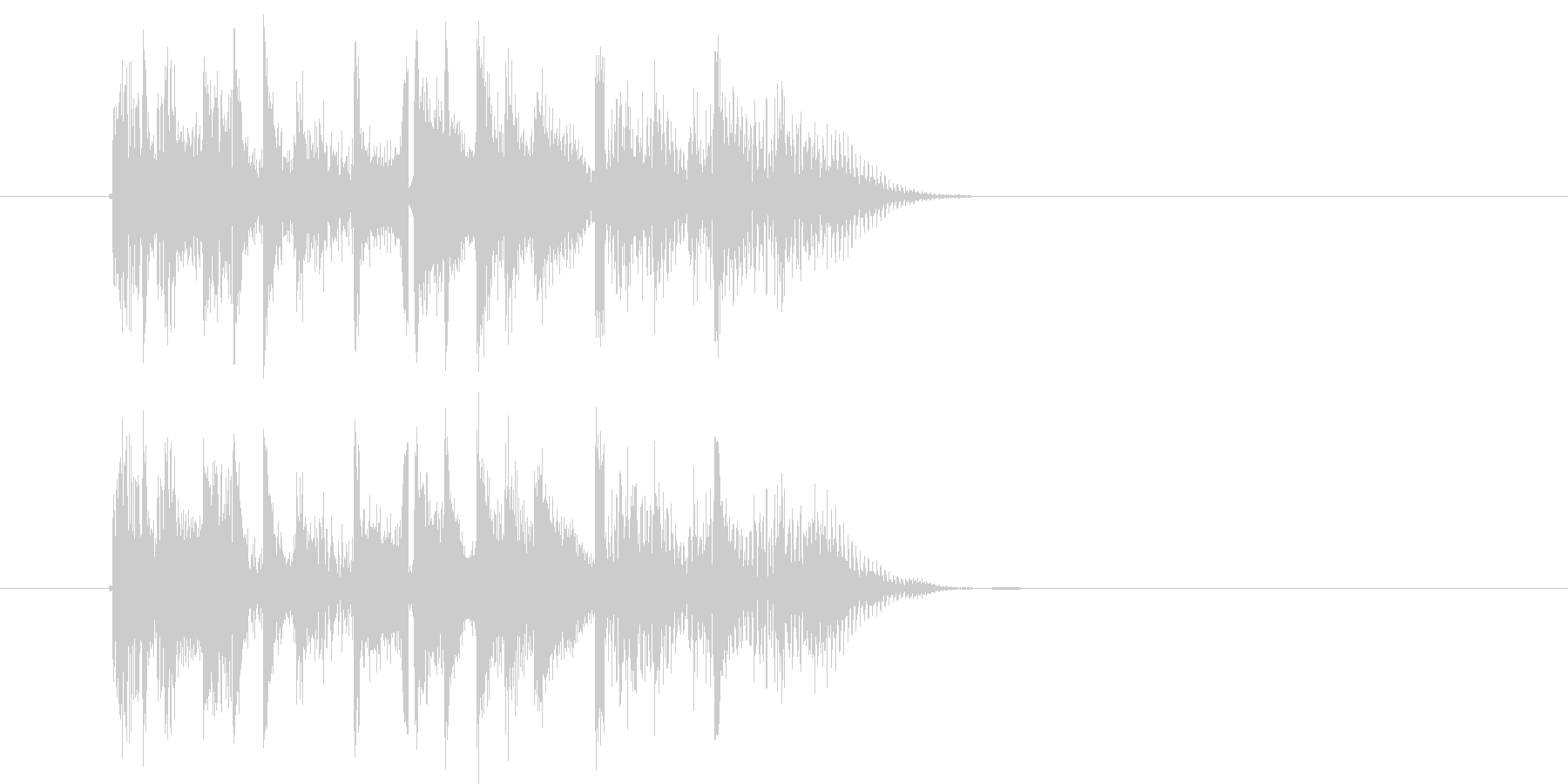 何かが始まる予感のするなシンセ曲の未再生の波形