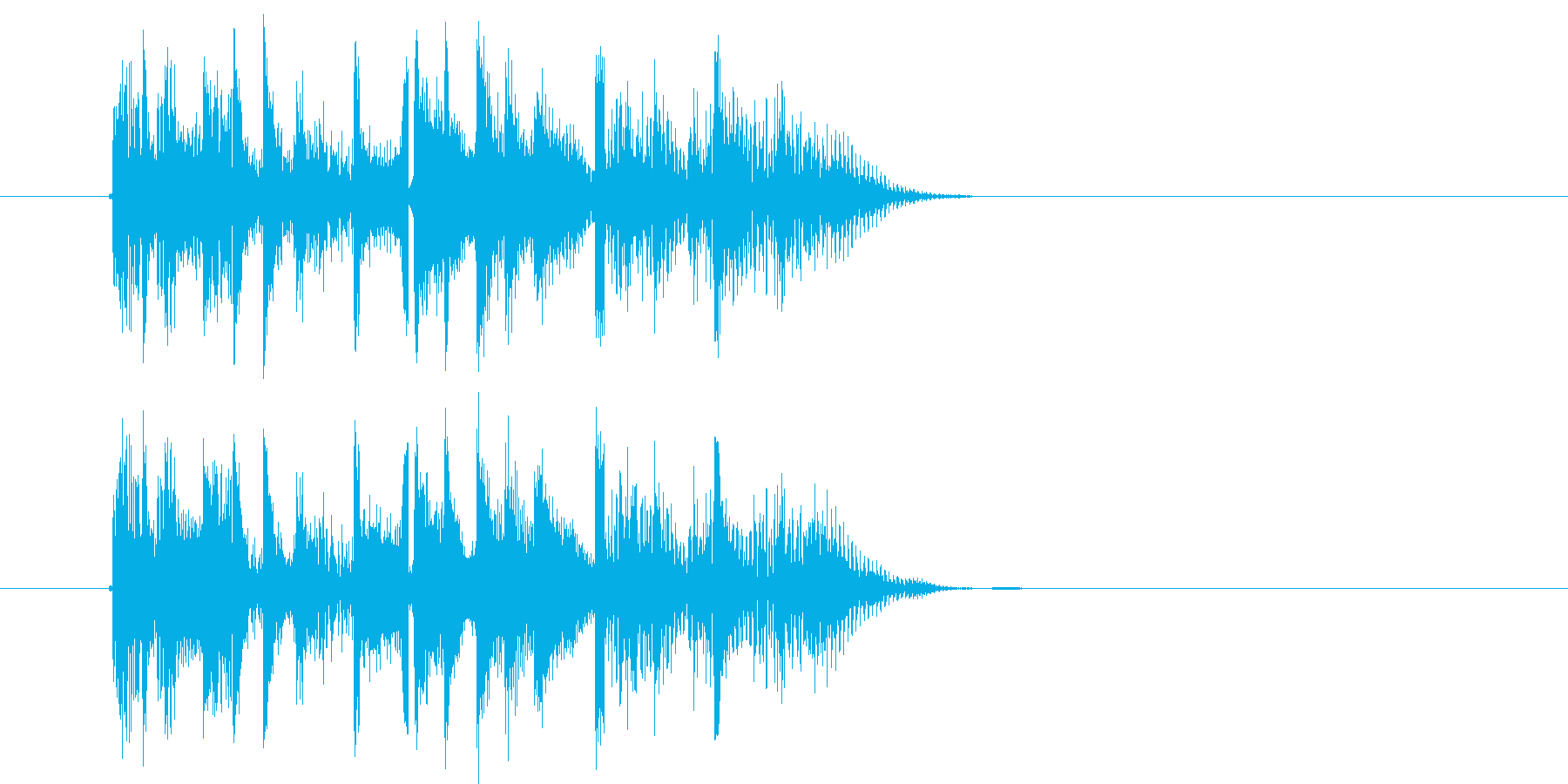 何かが始まる予感のするなシンセ曲の再生済みの波形