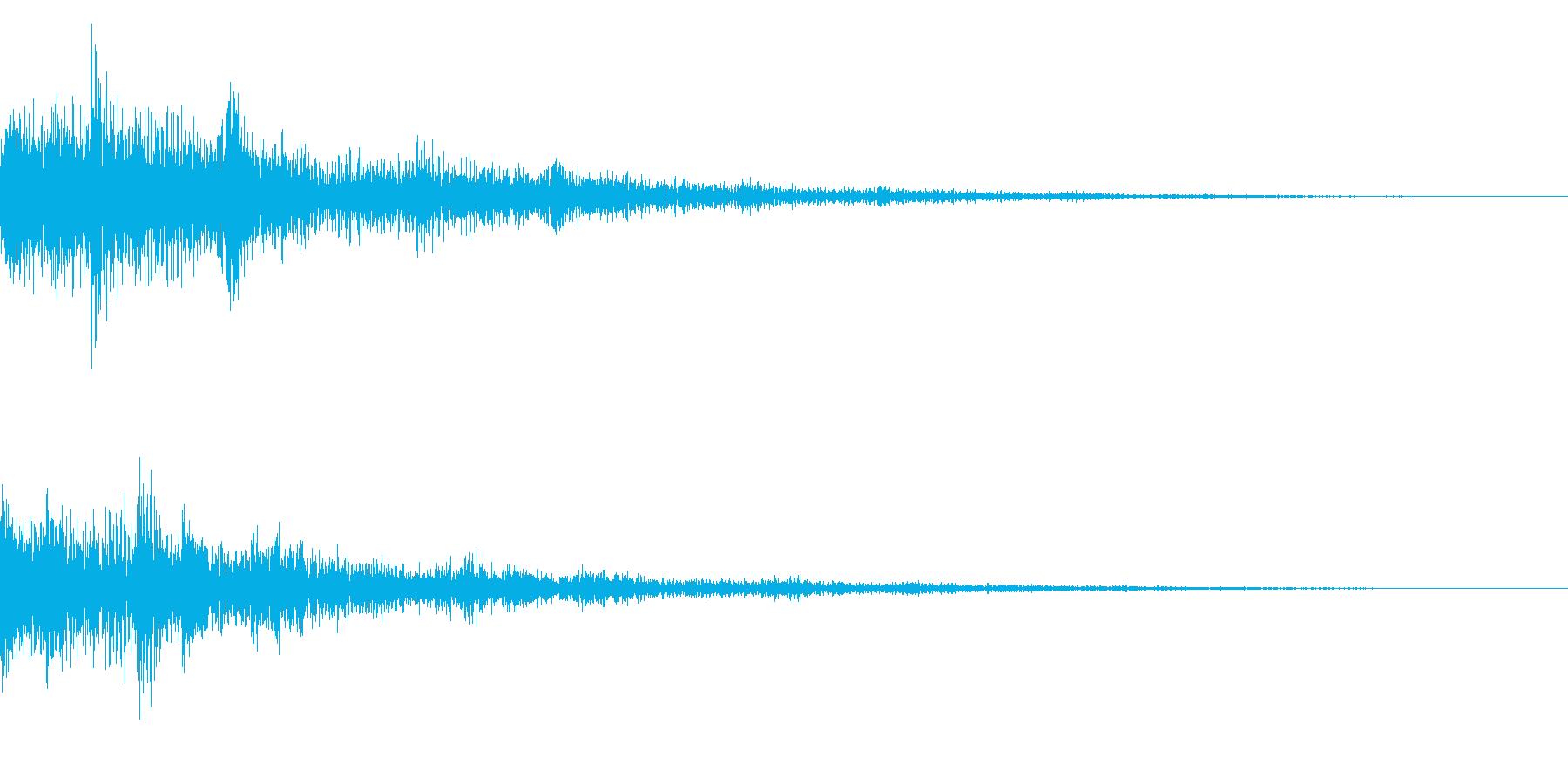 テロップ音(映像、ニュース、報道など)1の再生済みの波形