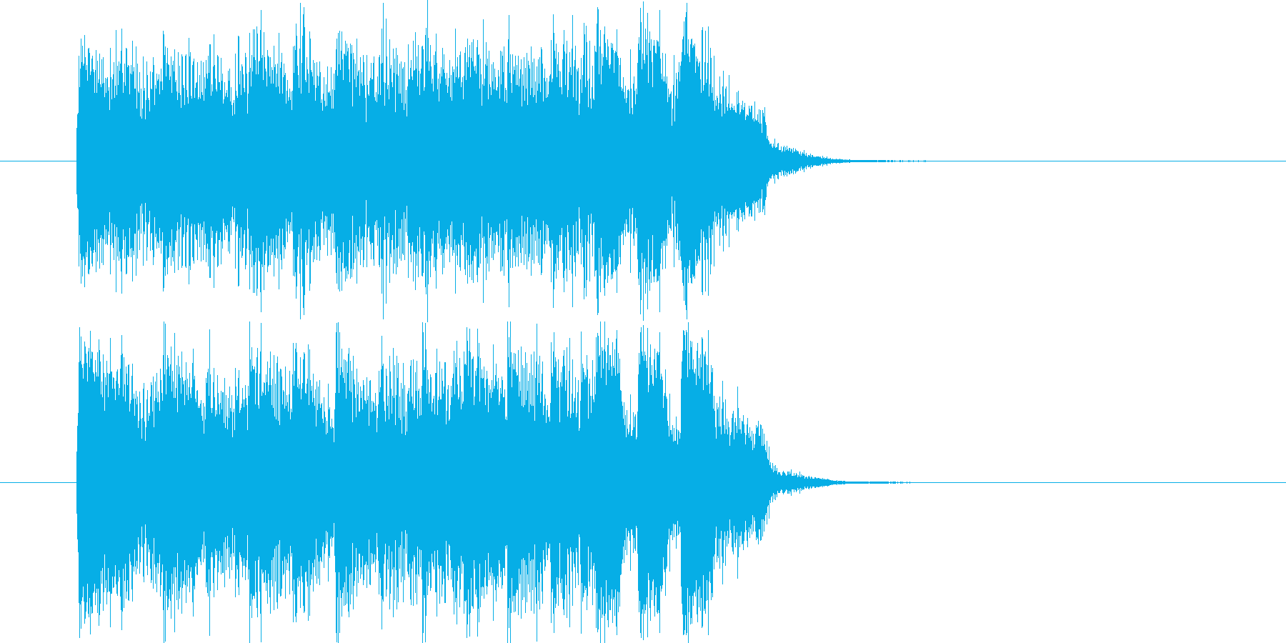 ワイルドなギターが響くロックの再生済みの波形