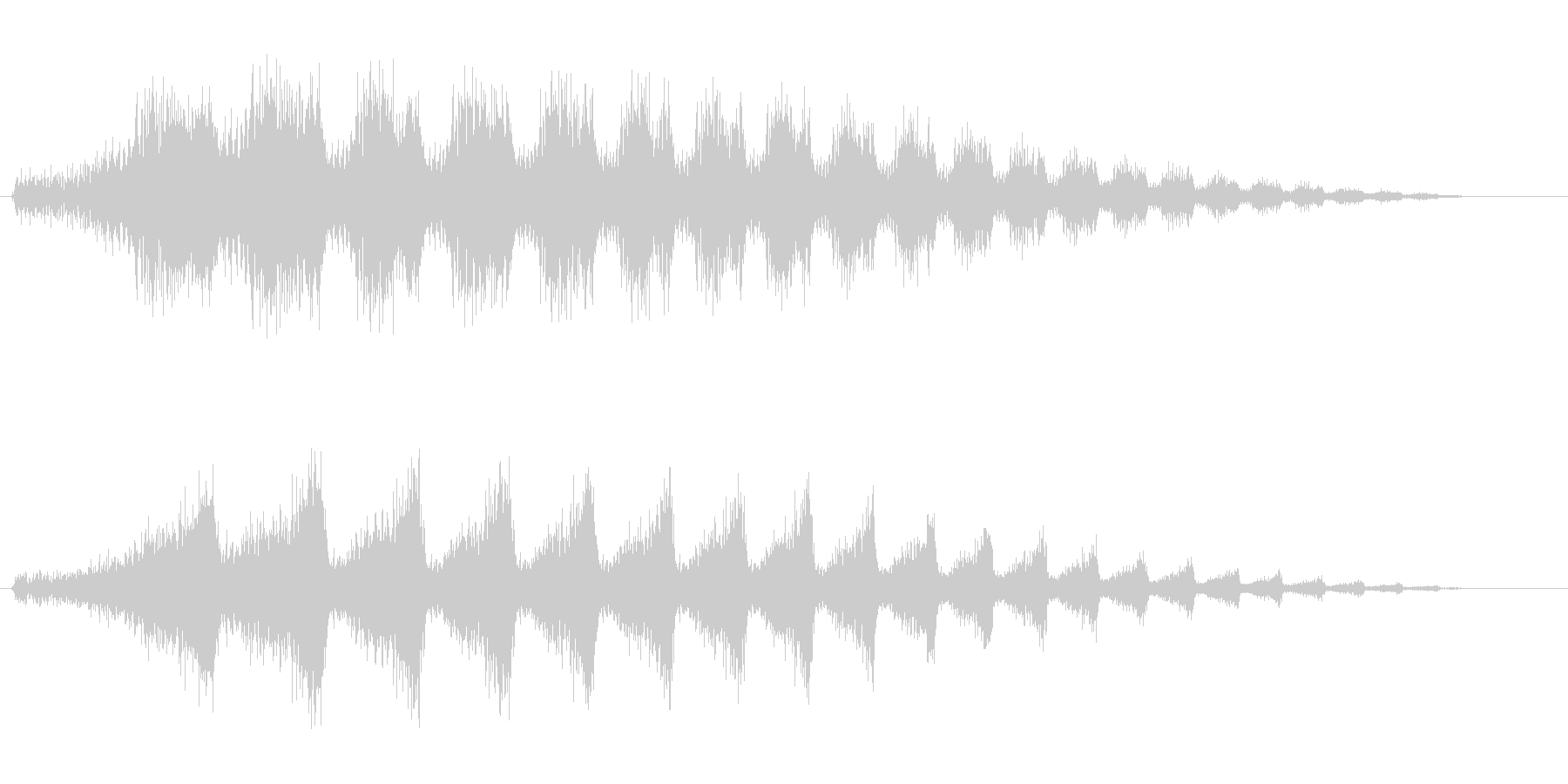 ワープする時のような音の未再生の波形