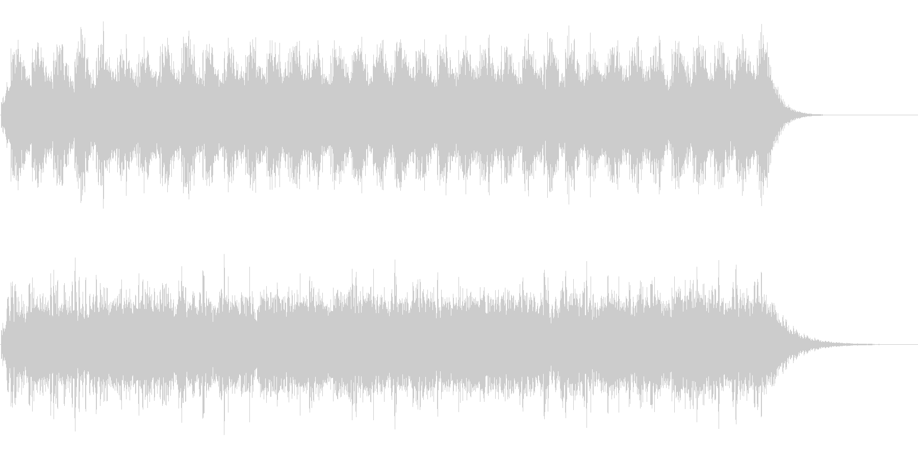 アンビエントなパッド系BGM(WAV)の未再生の波形