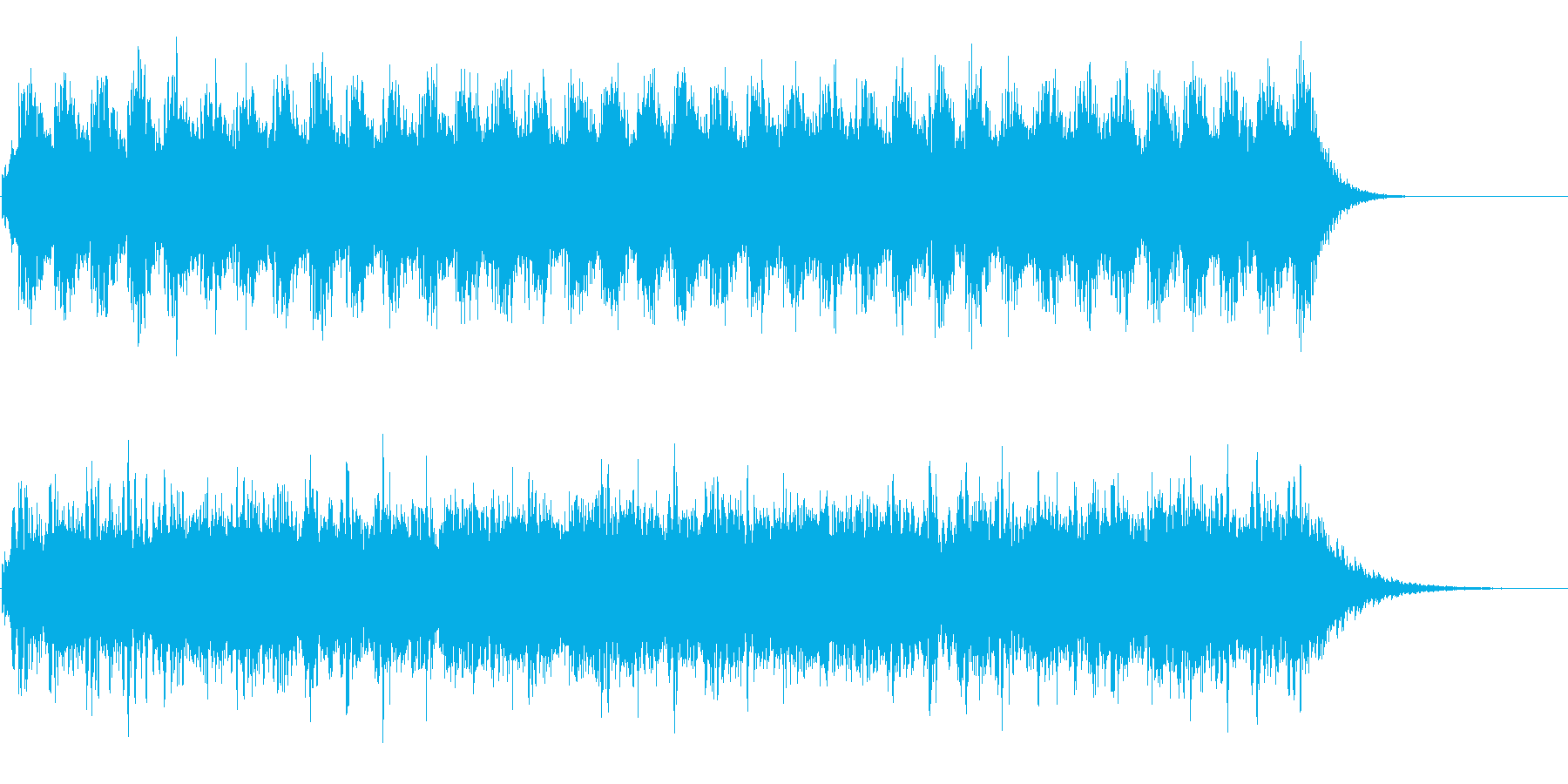 アンビエントなパッド系BGM(WAV)の再生済みの波形