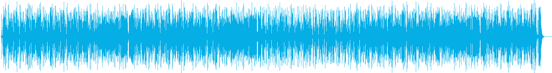ポップでリズミカルなシンセサイザー楽曲の再生済みの波形