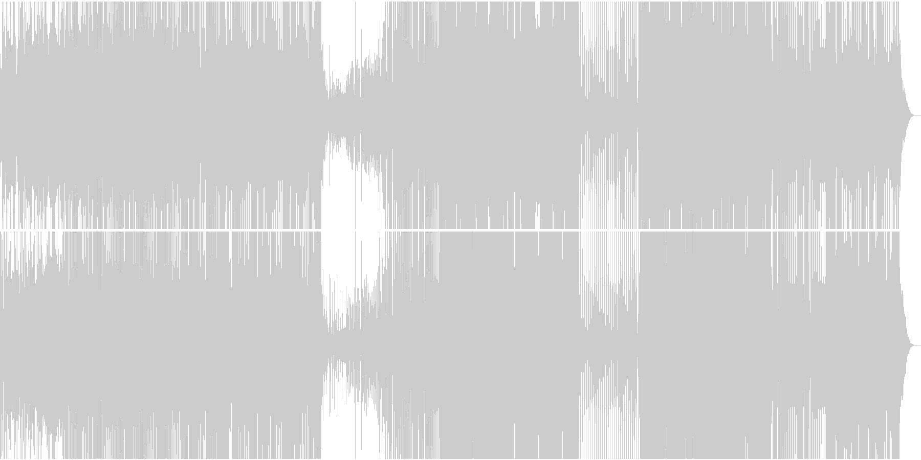 和楽器の軽やかなリズムの和風EDMの未再生の波形