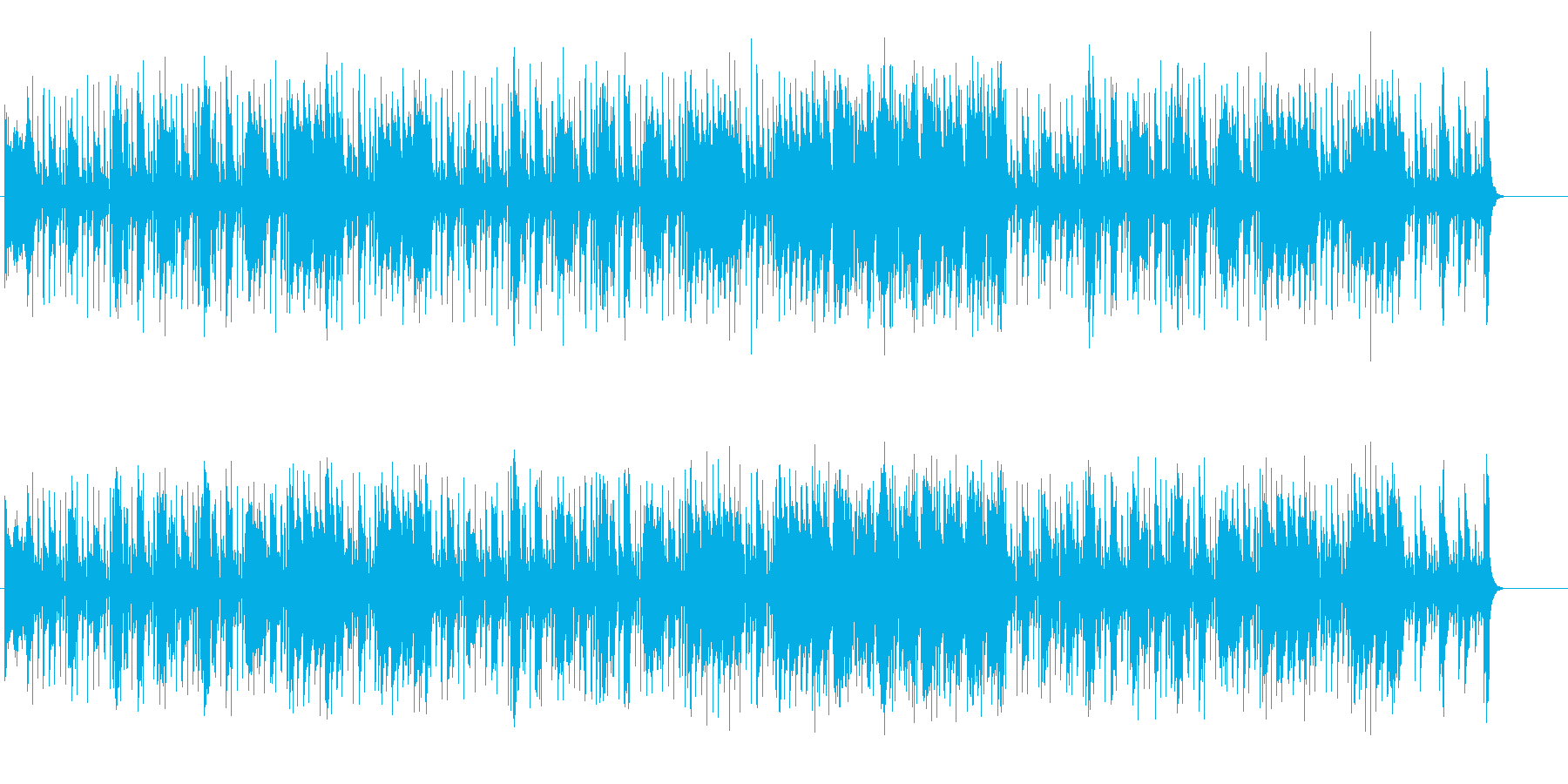 ファンキーミュージックの再生済みの波形