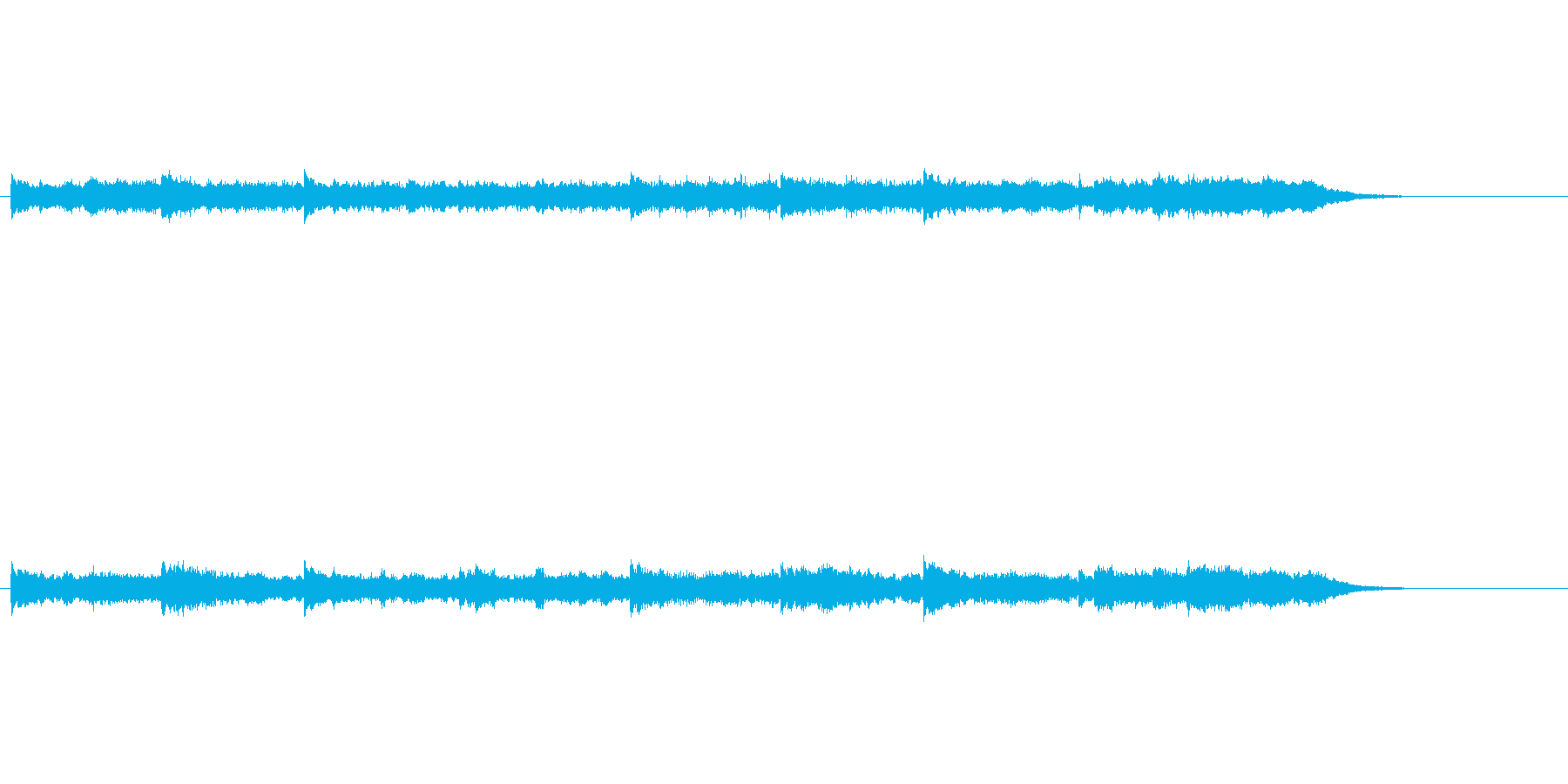 幻想的な環境音楽の再生済みの波形