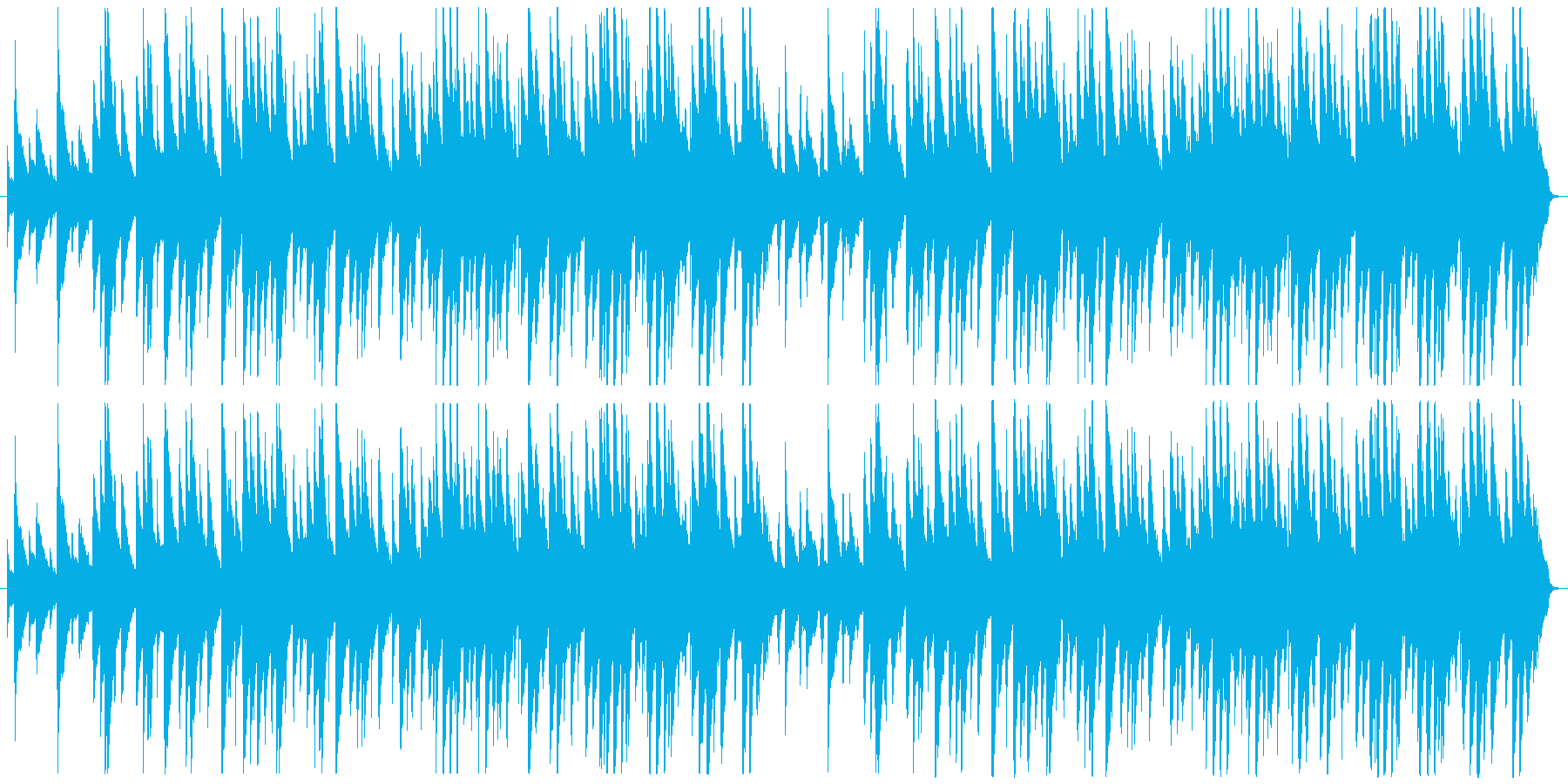 テープ録音風ピアノアンサンブルの再生済みの波形
