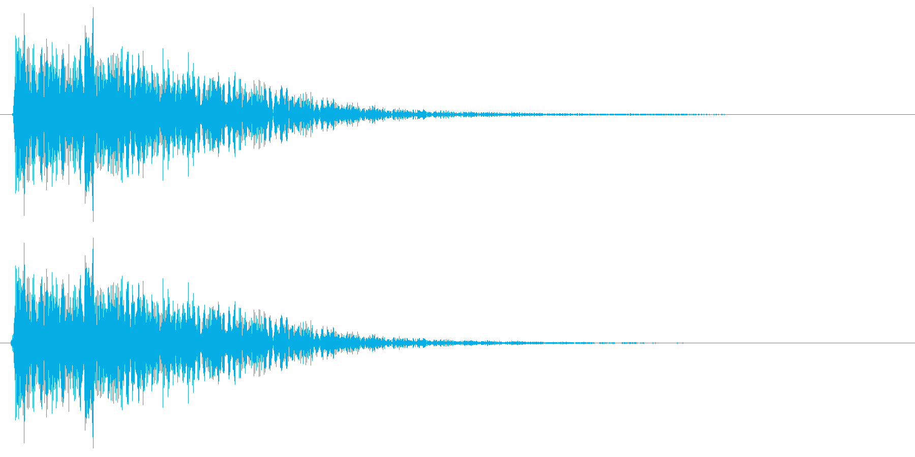 ポテン ピロン(クリアーな音質の効果音)の再生済みの波形
