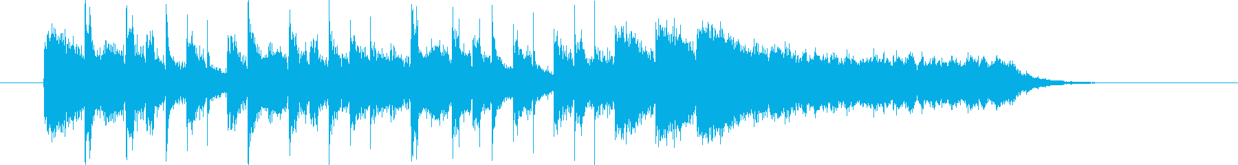 Light and refreshing synth sound short's reproduced waveform