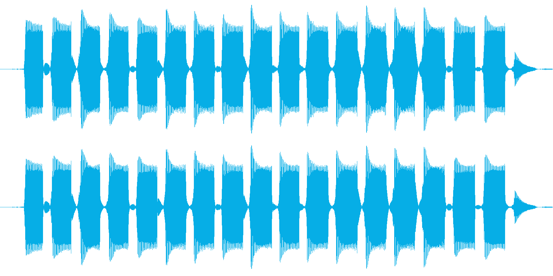 電話の音1より高めの電話の音ですの再生済みの波形