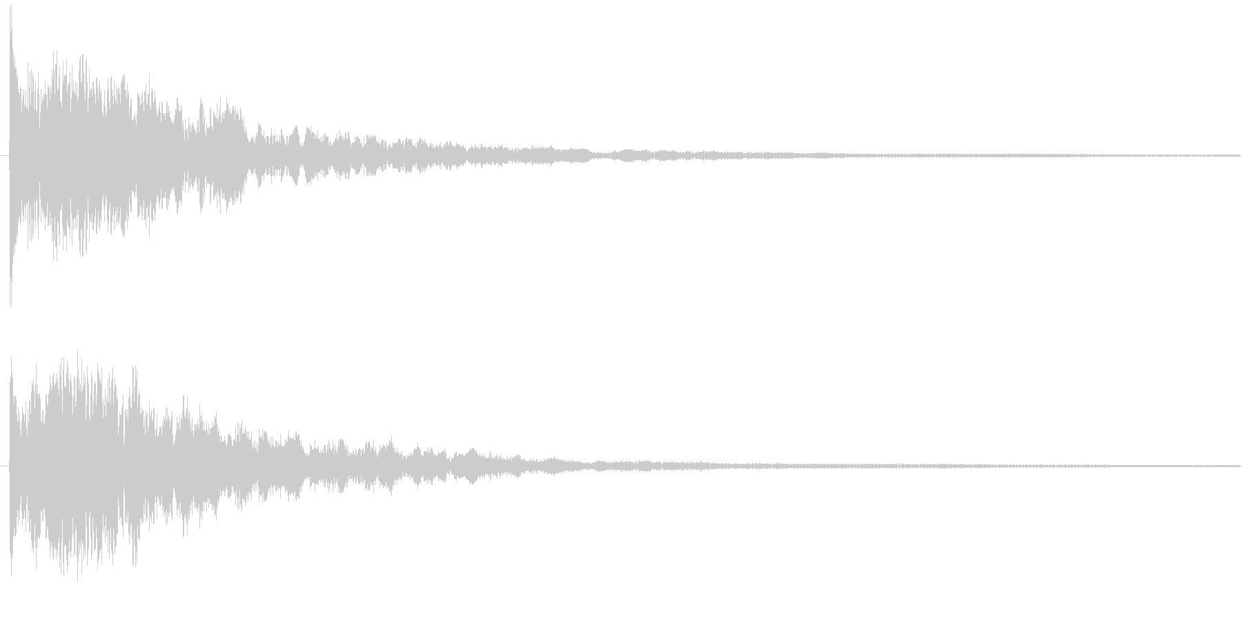 エフェクティブな効果音です。の未再生の波形