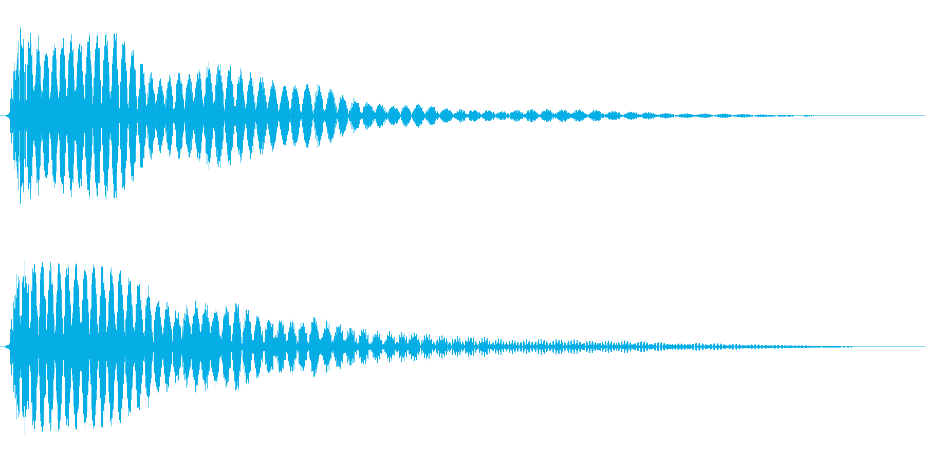 プ〜ン(ちょっとガッカリした時の効果音)の再生済みの波形