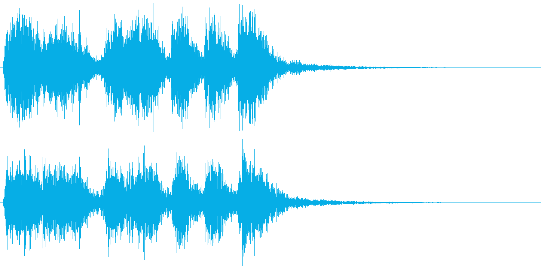 派手なレベルアップ音↑(オーケストラ風)の再生済みの波形