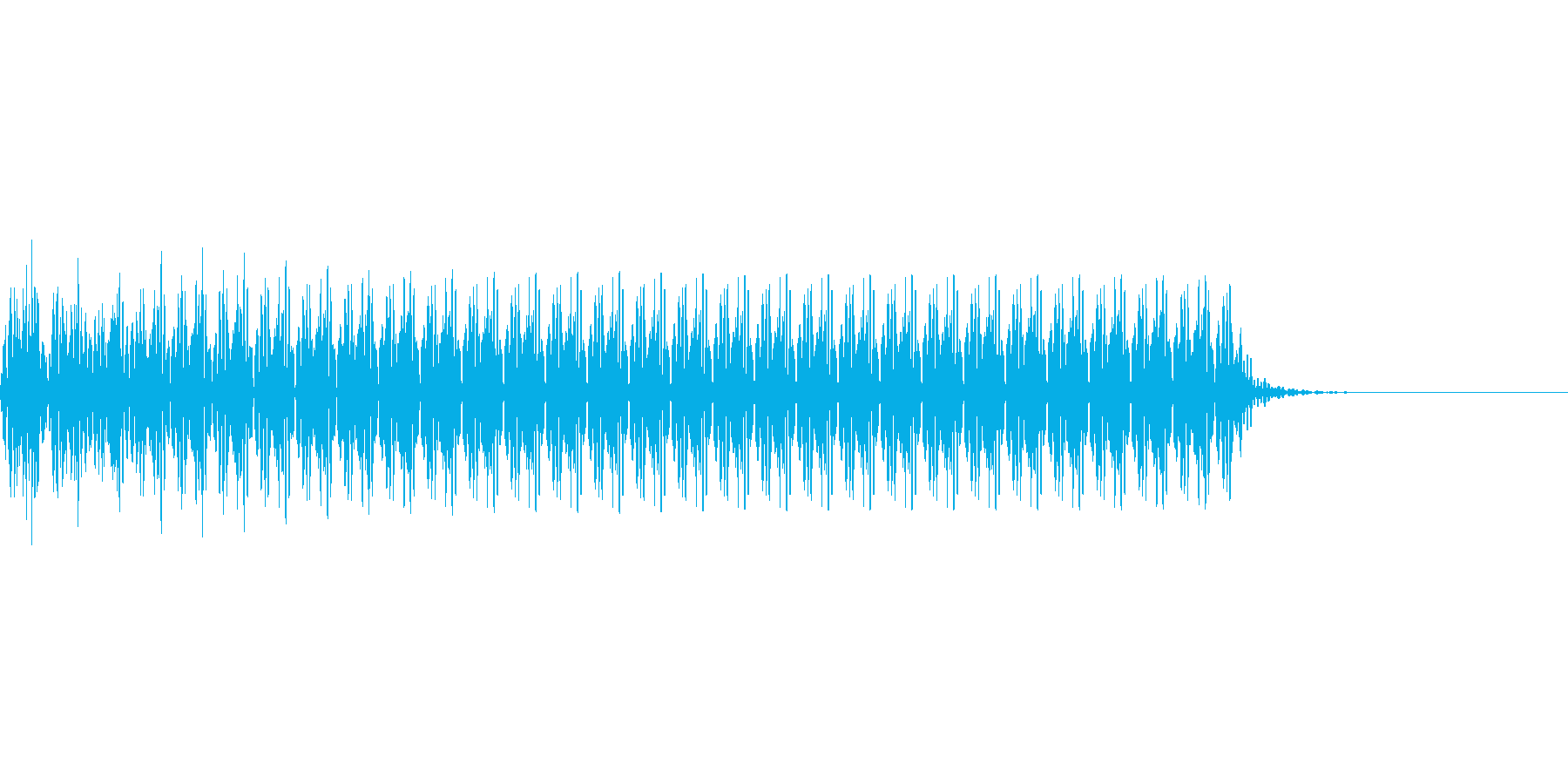 不正解のブザー音 1C ブーの再生済みの波形