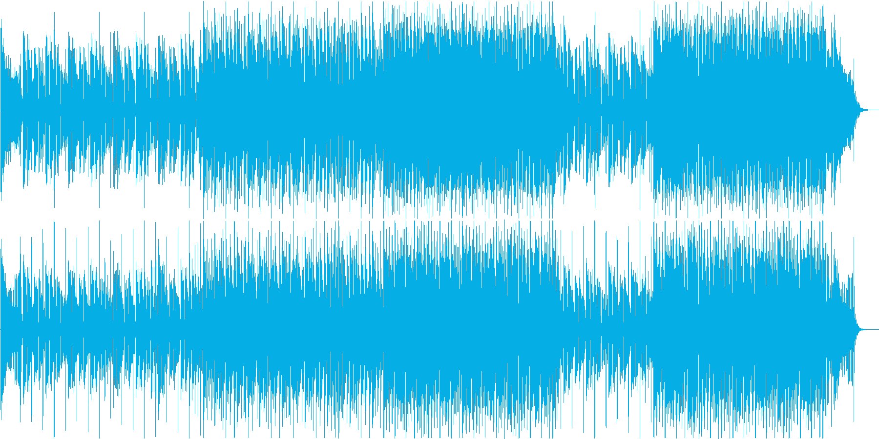 穏やかで暖かいおしゃれなBGMの再生済みの波形