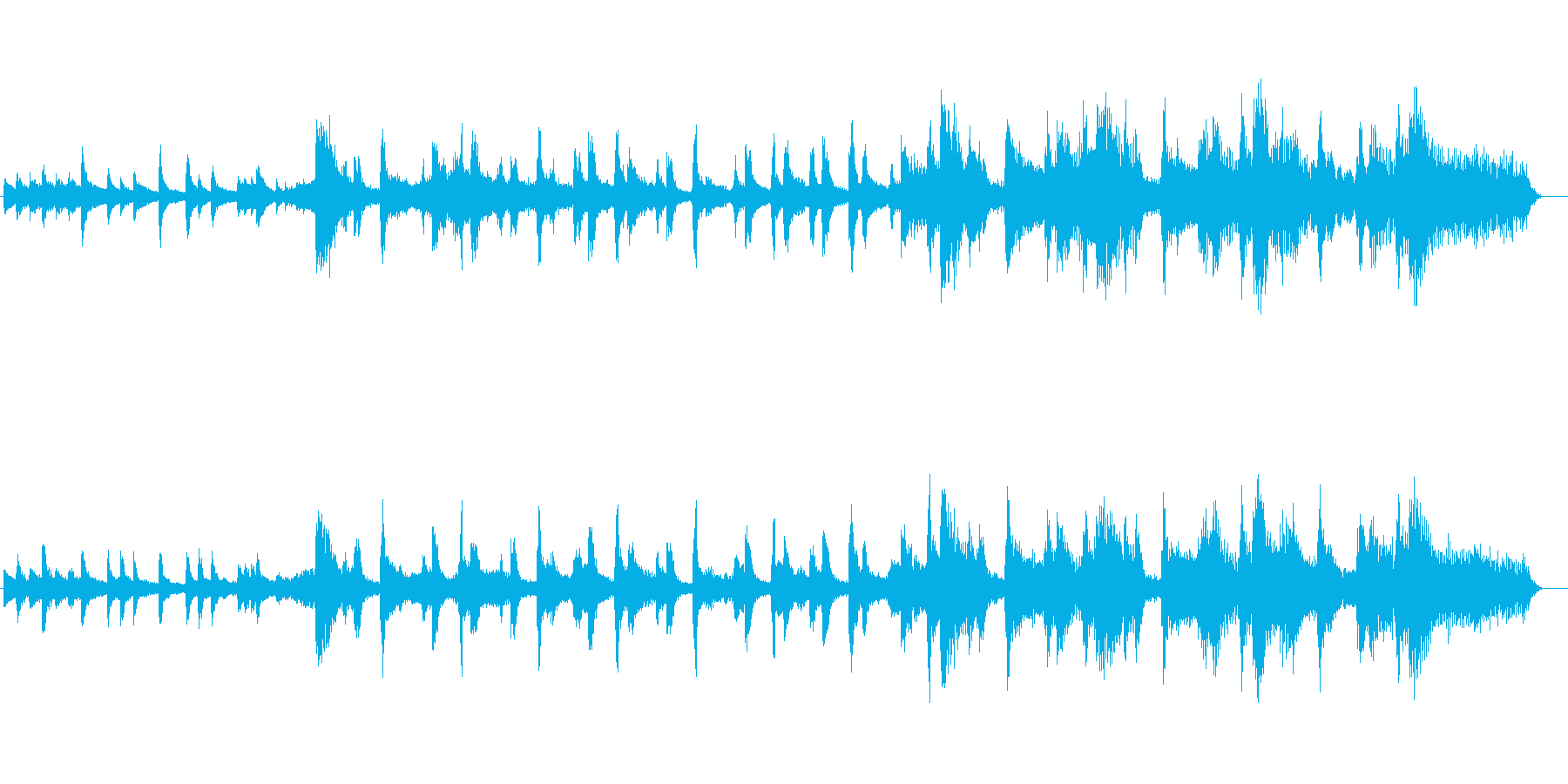 琴で春を迎えるポップで横ノリな曲の再生済みの波形