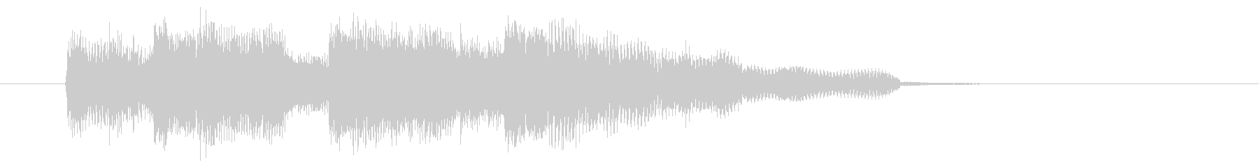 落ち着いた音色のシンセによるジングル曲の未再生の波形