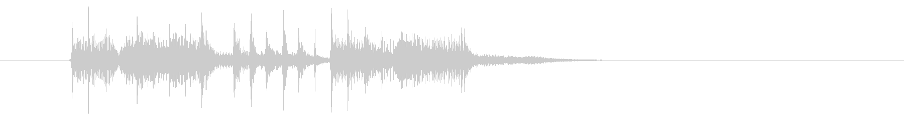 パーカッションの音に浮遊感があるシンセ曲の未再生の波形