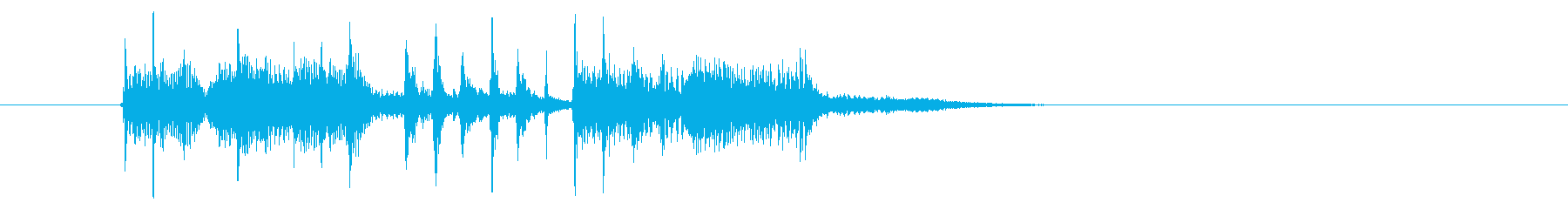 パーカッションの音に浮遊感があるシンセ曲の再生済みの波形