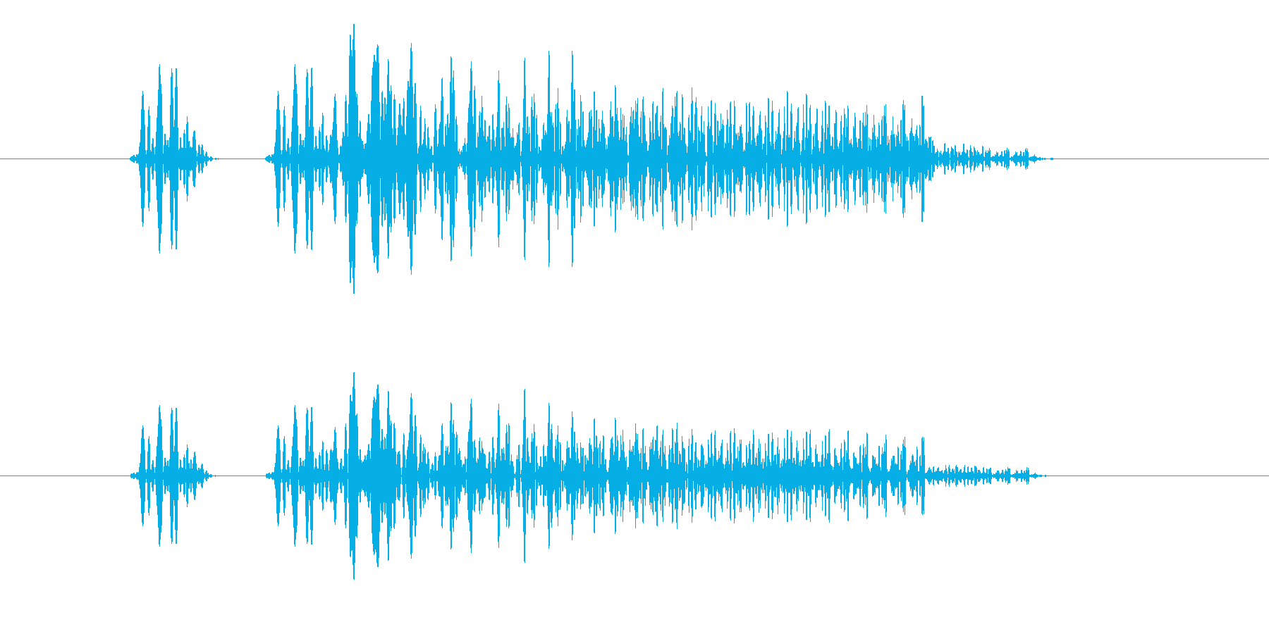 「プニ!ポヨン!」可愛い足音などに!03の再生済みの波形