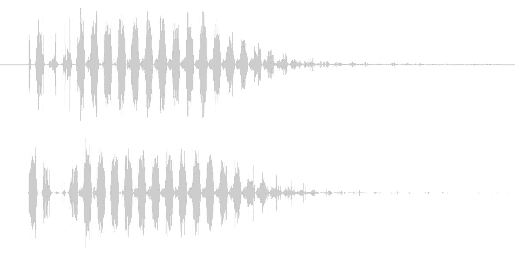 バリアを張る時の効果音・SEの未再生の波形