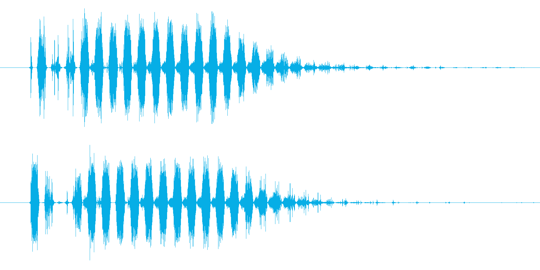 バリアを張る時の効果音・SEの再生済みの波形